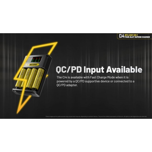 Nitecore CI4, incarcator acumulatori universal IMR/Li-ion, Ni-MH/Ni-Cd - imagine 3