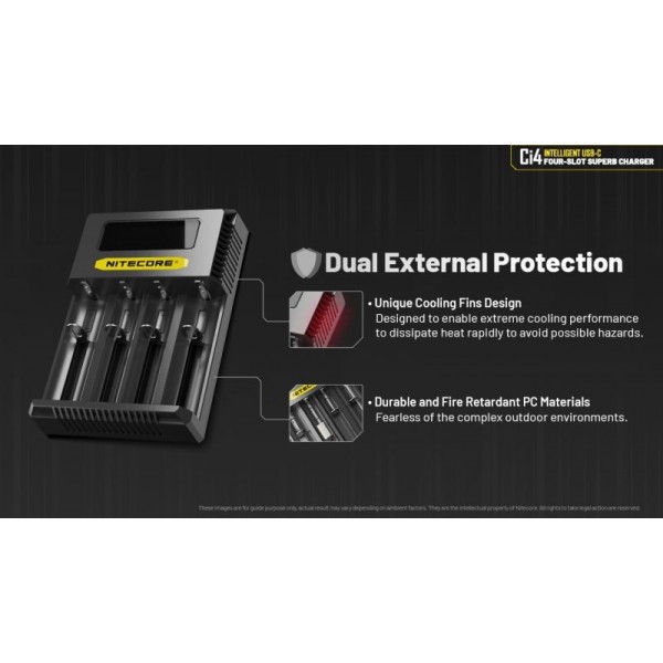 Nitecore CI4, incarcator acumulatori universal IMR/Li-ion, Ni-MH/Ni-Cd - imagine 8