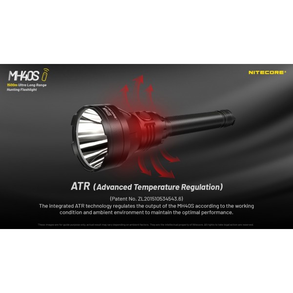 Nitecore MH40S, lanterna profesionala, reincarcabila usb C, 1500m, 1500 lumeni - imagine 10