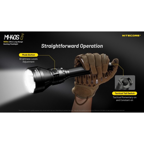 Nitecore MH40S, lanterna profesionala, reincarcabila usb C, 1500m, 1500 lumeni - imagine 12