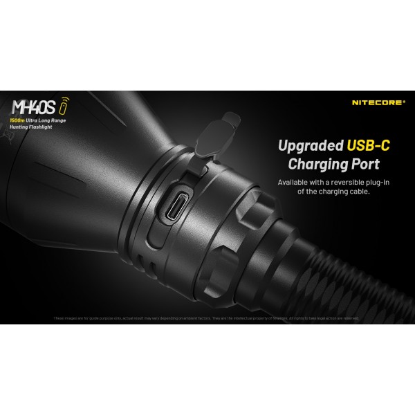 Nitecore MH40S, lanterna profesionala, reincarcabila usb C, 1500m, 1500 lumeni - imagine 16