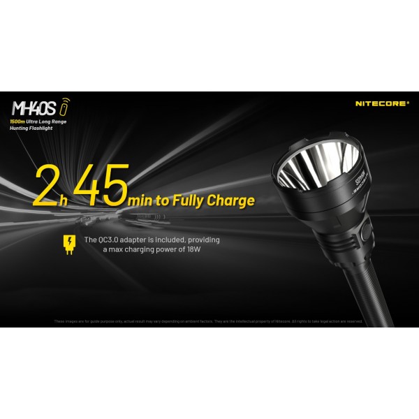 Nitecore MH40S, lanterna profesionala, reincarcabila usb C, 1500m, 1500 lumeni - imagine 19