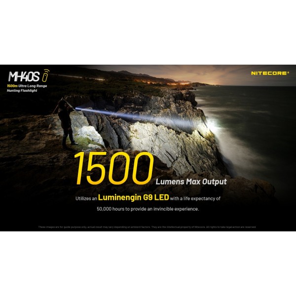 Nitecore MH40S, lanterna profesionala, reincarcabila usb C, 1500m, 1500 lumeni - imagine 24