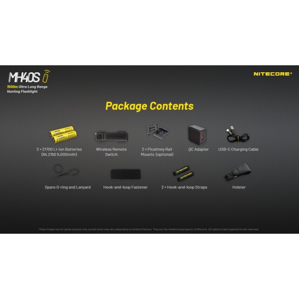 Nitecore MH40S, lanterna profesionala, reincarcabila usb C, 1500m, 1500 lumeni - imagine 7