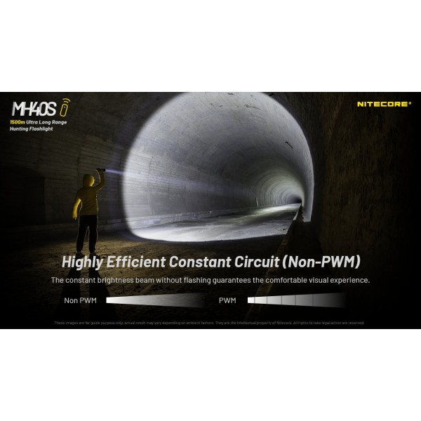 Nitecore MH40S, lanterna profesionala, reincarcabila usb C, 1500m, 1500 lumeni - imagine 8