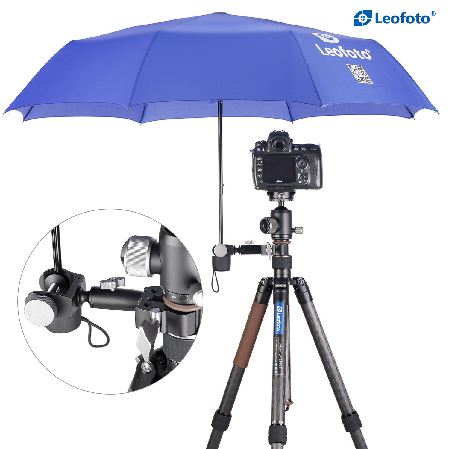 Leofoto UC-01 Umbrella Clamp for Center Columns - imagine 5